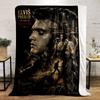 Elvis Presley Rock and Roll Collage Design Flannel blanket for bedroom living room sofa and nap