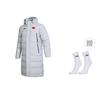 Li Ning Badminton Collection Down Jacket Unisex Coin Gray AYMU343-3