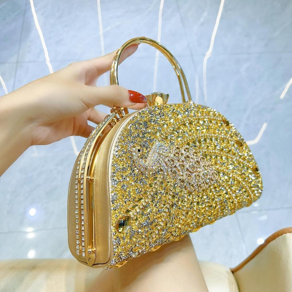 Women's Rhinestone Evening Clutch - Bridal & Banquet Handbag