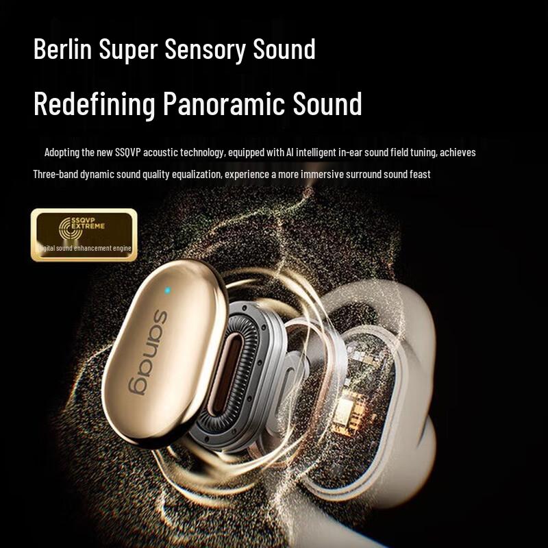 SANAG C16S Open-Ear Bone Conduction Sports Headphones