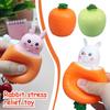 Squeezing Carrot Rabbit Squeezing Cup Pocket Small Bunny Carrot Animal Bunny Stress Pinching St R0Z3