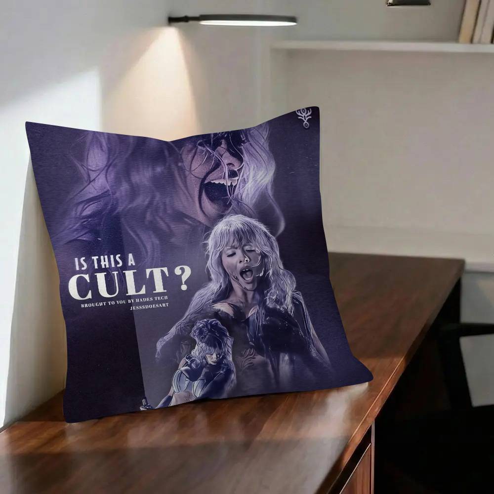 HADES SACRIFICE Melanie Martinez Reflective Cushion Cover Car Throw Pillow Case For Sofa Car Christmas Gift 40x40cm 45x45cm