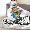 Dogman Cool Manga Comic Fleece Blankets Dog Man Funny Throw Blanket for Bed Sofa Couch 200x150cm Rug Piece Lightweight Thin