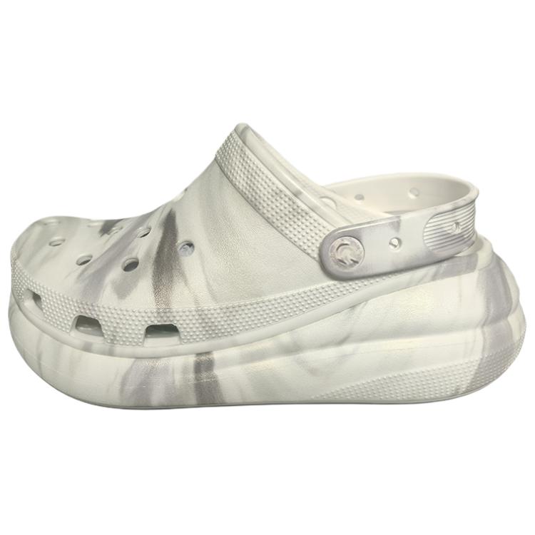 Crocs Crush Pearlized Marble Clog Comfortable Versatile Clogs Unisex clogs Gray White 211628-0PZ