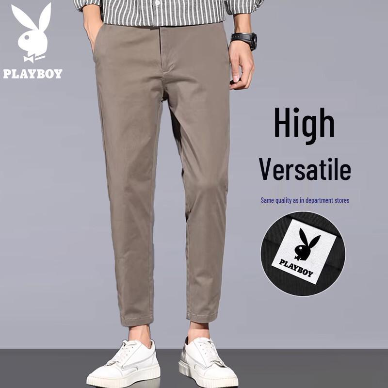 PLAYBOY Men s Relaxed Straight Leg Casual Pants 34