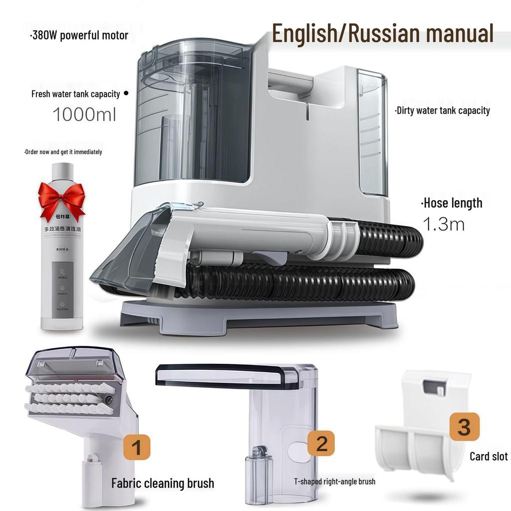 Compact Fabric and Carpet Vacuum Cleaner