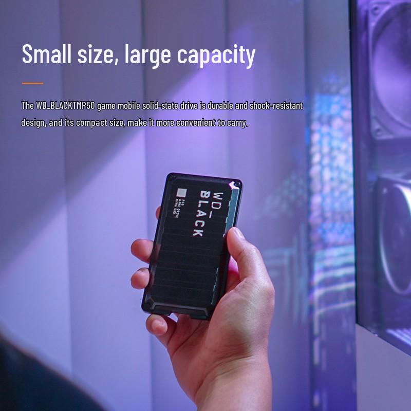 Western Digital BLACK P50 Portable SSD for PS4/XONE - Available in 500GB, 1TB, and 2TB.