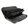 Women's Garçon Wallet Cowhide Long Wallet Receipt and Coin Sorting Box-Type Coin-Through Large Capacity (Black)
