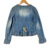 LEST ROSE Frill Denim Jacket blue Women 2