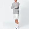 Nike Solid Color Brand Logo Round Neck Long Sleeve T-Shirt Men tops Light-Gray AR5193-063