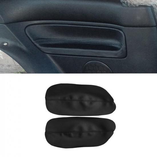 For 2-door 4x Door Armrest Panel Leather Cover For VW Golf 4 MK4 1998 - 2005