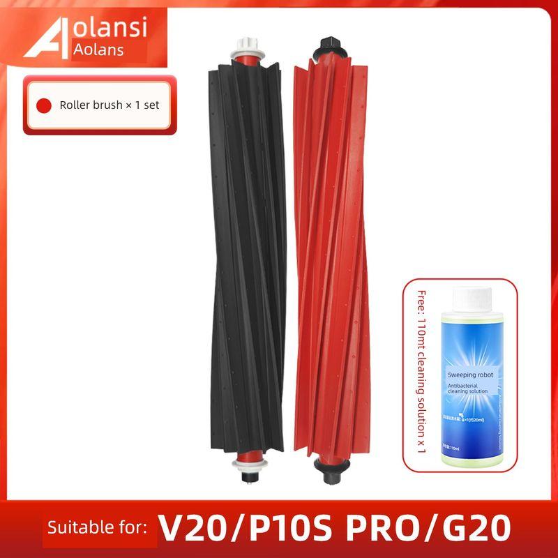 Compatible with Roborock Vacuum Cleaner Accessories P10 Pro/P10S Consumables Dust Bag Side Brush Cleaning Cloth Filter Cleaning Fluid