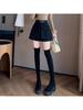 Women's High-Waisted A-Line Skort: 2026 Spring/Summer Fashion, Two-Piece Design, Wide-Leg, Casual Shorts.