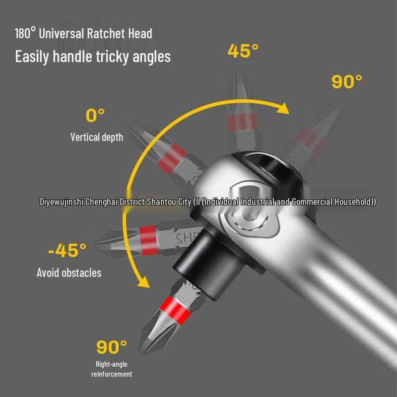 40-in-1 Multi-functional Household Ratchet Screwdriver Set with Ball Head, Cross, and Flathead Sockets