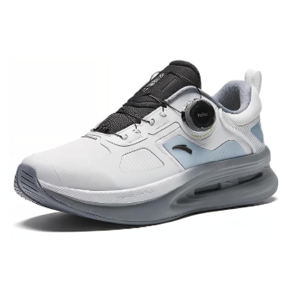 Anta Runde Zehenpartie Stoßdämpfend Abriebfest Low Top Trainingsschuhe Herren Sneaker Grau Blau 112417711-2