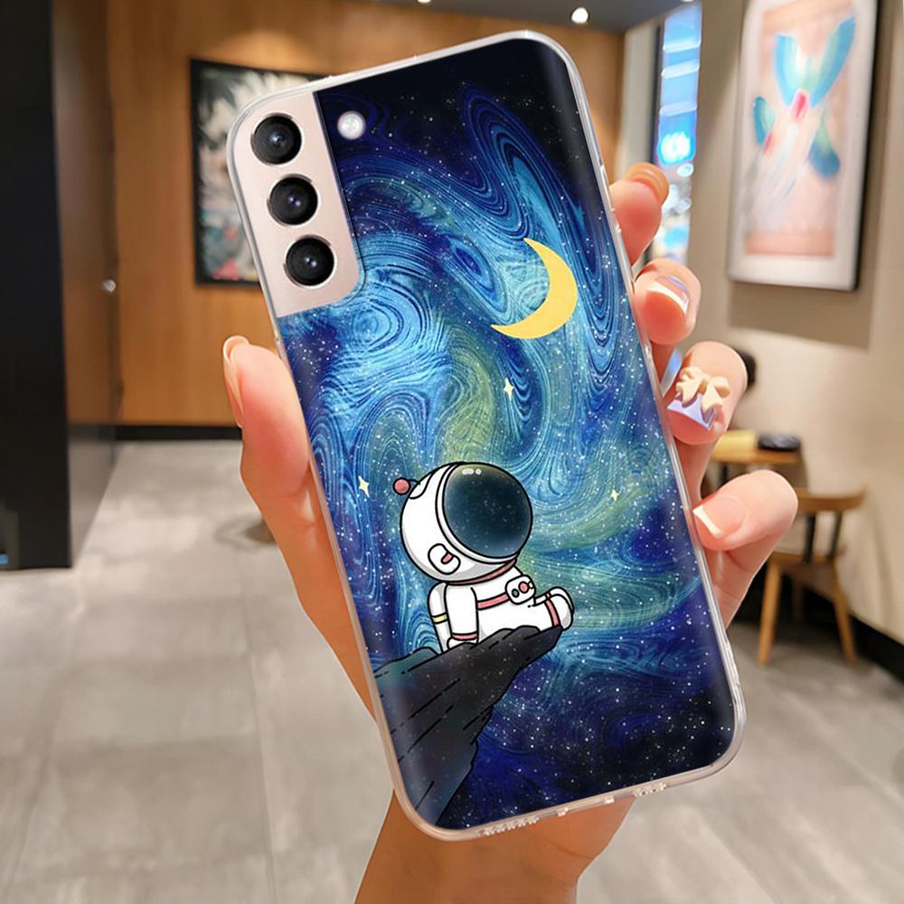 For Samsung S21 FE Plus Ultra Phone Case Butterfly Cat Soft Silicone Cover For Galaxy S21+ S21FE S 21 Protection Funda Coque