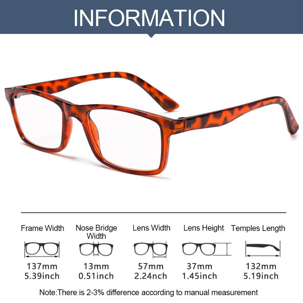 1 Pc Reading Glasses Unisex Ultralight Pc Frame Portable Presbyopic Eyeglasses High-Definition Vision Care +1.0~+4.0