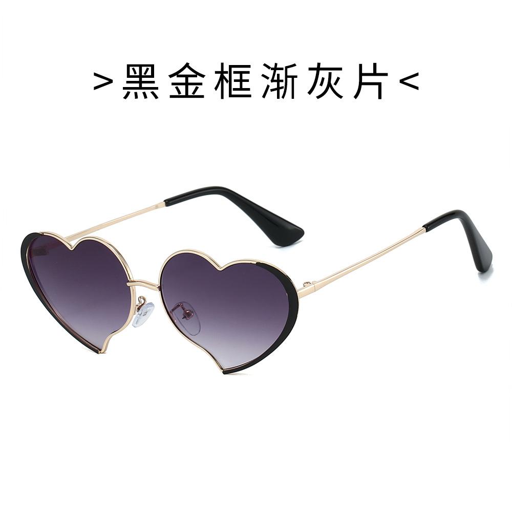 Metal Frame Sunglasses, Heart-shaped Sunglasses, Quirky Sunglasses, Street Style, Trendy Sunglasses