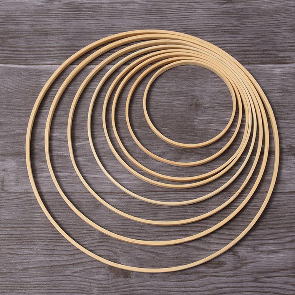 12Pcs Dreamcatcher Ring 10Cm Bamboo Hoop for Crafting Dream Catchers Curtain Ringers Lace Frames DIY Jewelry Display