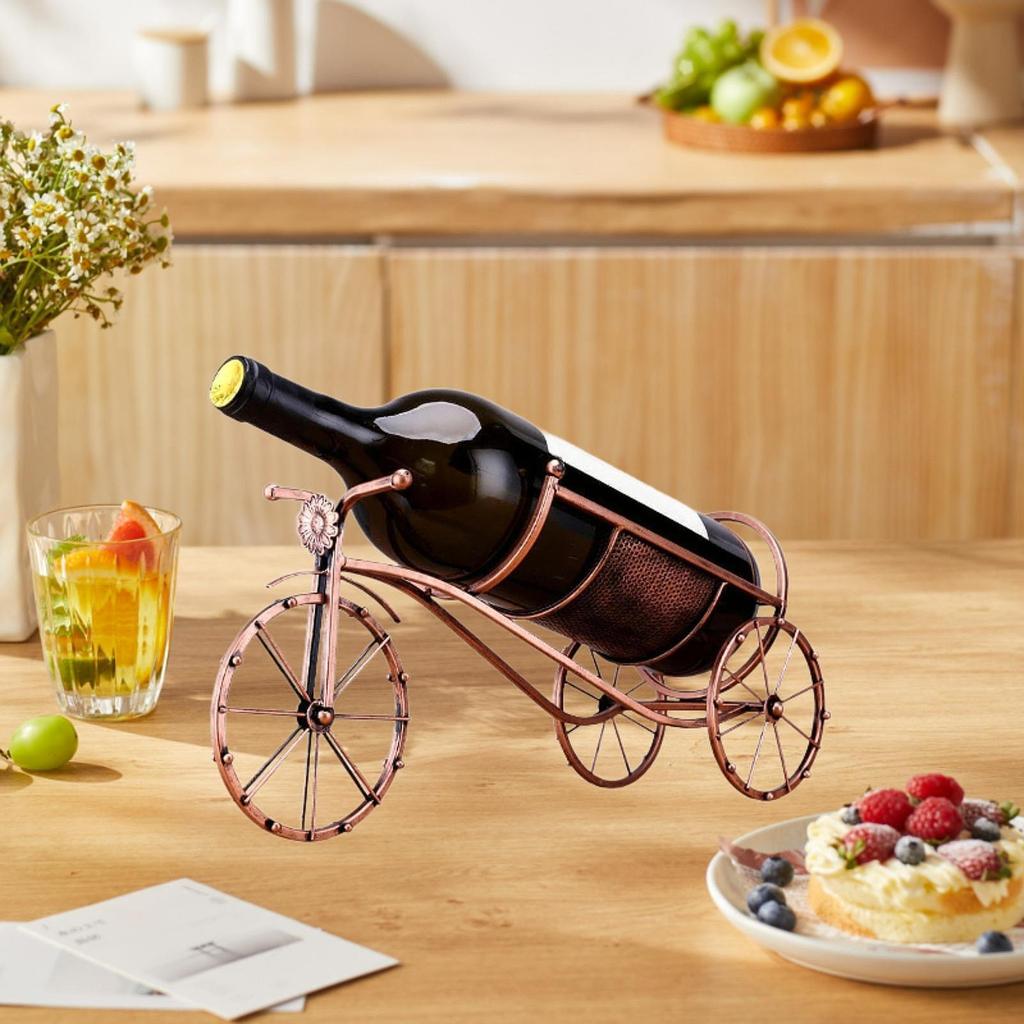 Tabletop Wine Rack Sturdy Home Bar Decoration Single Bottle Carriage Shaped