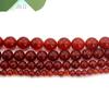 7A Grade Red Agate Round Beads for DIY Jewelry and Accessories – Semi-finished Material