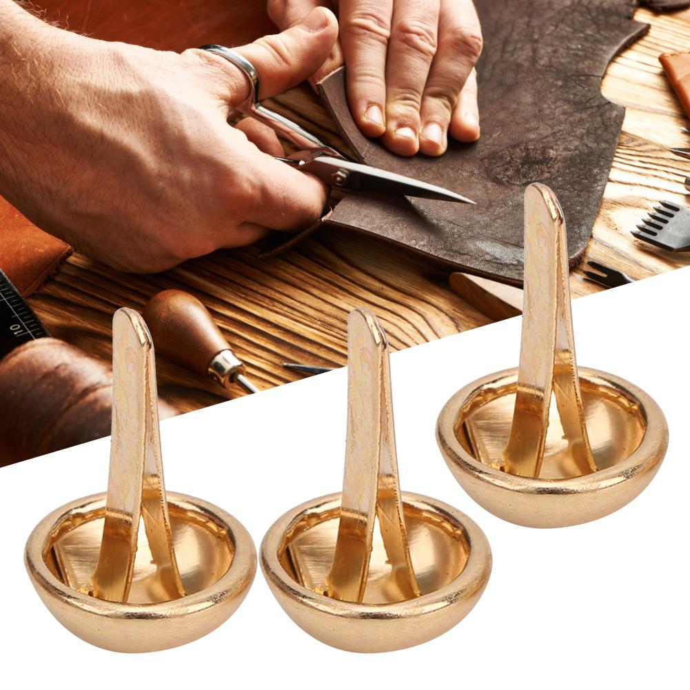 100 Pcs Mushroom shaped Decoration Rivets DIY Accessories for Bags Shoes Hats Clothes(10mm Gold )
