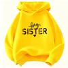Fashion Big Sister Leopard Print Hoodie Kids Hip Hop Children's Sweatshirt Hoody Casual Hoodies for Boys Girls Clothes