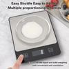 Stainless Steel Electronic Scale High Precision Digital Display Gram Scale LCD Display Waterproof Food Scale Kitchen Use