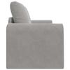 Grey Sleeper Sofa 148 X 71 X 83 Cm Velvet