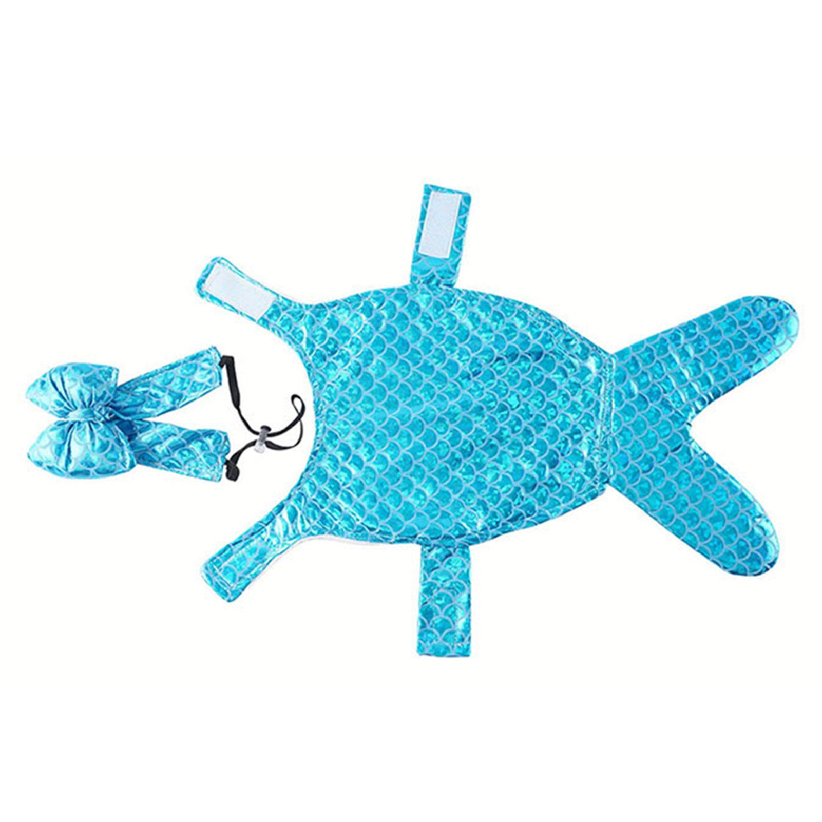 

Костюм русалки для собак, персонализированные забавные костюмы для собак, косплей, новинка, нежная одежда для собак для маленьких, средних и больших собак, домашних животных S синий