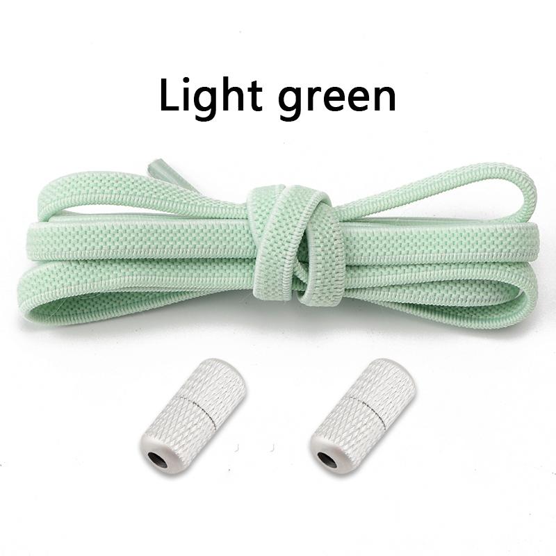 No Tie Shoelaces Metal Lock Flat Elastic Shoe Laces Sneakers Kids Adult Shoelace Flower Noodle Capsule Buckle Shoes Accessories