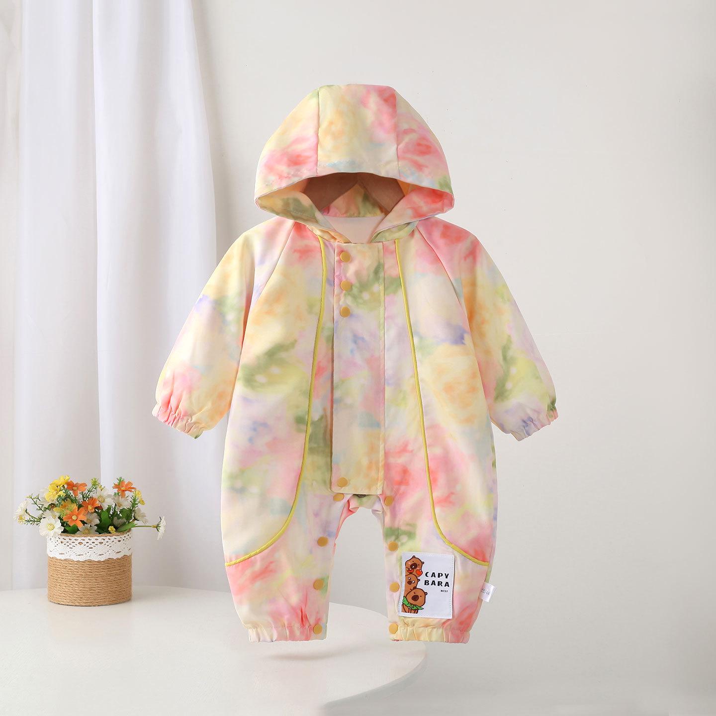 

Очаровательный осенний комплект для девочки: ромпер и двуслойное пальто 90cm