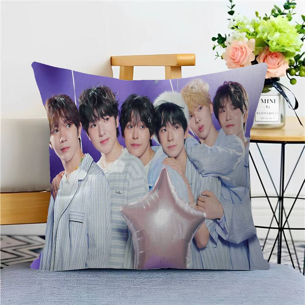 Boy Band N-Nct Wish Singer Pillow Cover Design Cushion Cover Decor Holiday Decorati