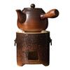 Handun Ceramic Pumpkin Teapot Set with Mini Carbon Stove