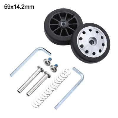 Durable Replacement Suitcase Wheels Silent Wear-resistant Replace Wheels with Screw Travel Luggage Wheels Luggage Accessories