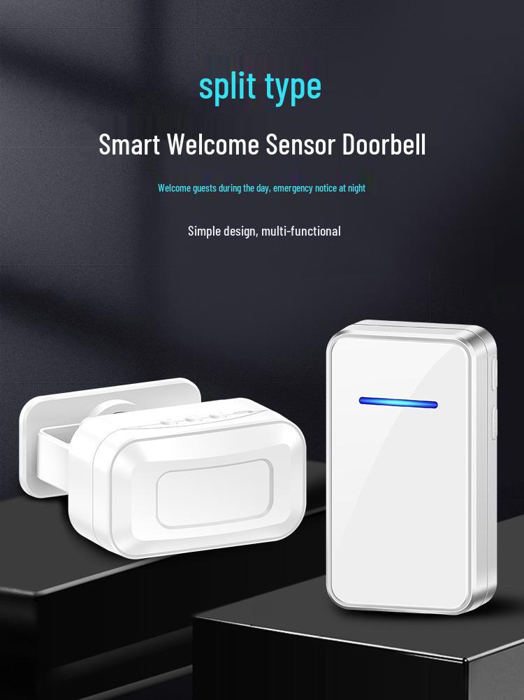 Wireless Welcome Doorbell with Voice Broadcast for Shops