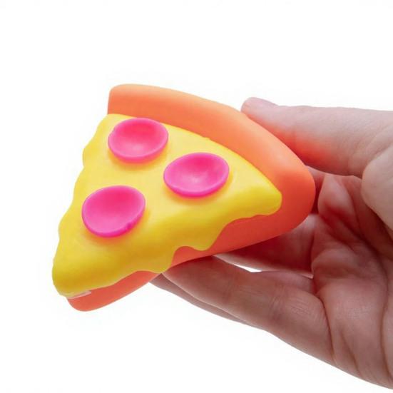 Pizza Squeeze Toy Stress Relief Ball Soft Slow Rising Toy Fun Pizza Shape Sensory Fidget Toy Portable Decompression Gift for Kids