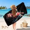 One Piece Printed Swim Towel, Portable Water Absorbent Towel for Beach Camping Daily Bathroom Use