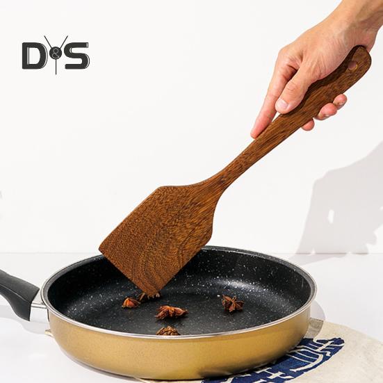 Tepelně odolné kuchyňské náčiní Potravinářské dřevěné užitkové kuchyňské nádobí Pánev špachtle Příslušenství na vaření