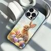 1PC Easter Bunny Eggs Phone Case For iPhone 16 15 14 13 12 17 PRO MAX PLUS Mini TPU Soft To Skin-friendly Case