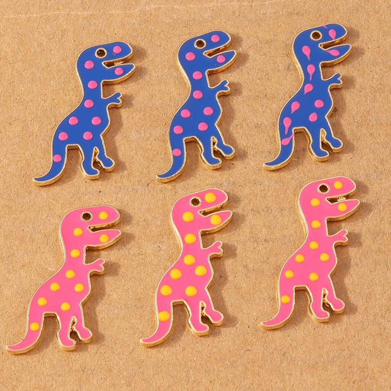 10pcs Enamel Animal Cat Bee Bird Panda Pendants Charms for Jewelry Making DIY Earrings Necklace Bracelet Accessories Supplies