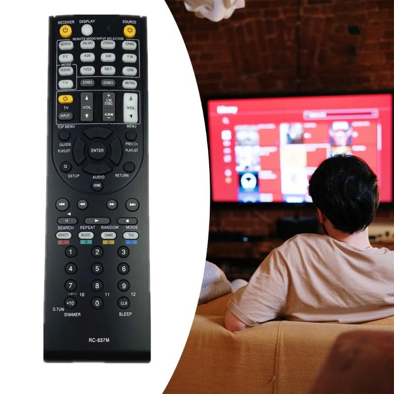 Direct Replacement Remote Controller For RC837M RC837M RC837M TX-NR616 Multiple Models Not Require Programming