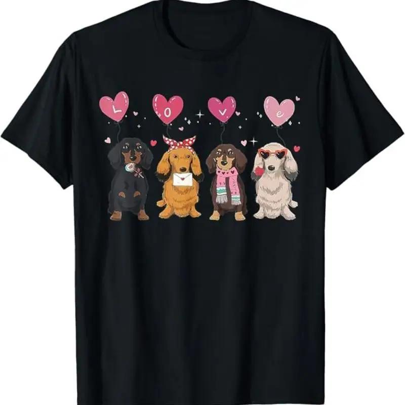 T-shirt de la Saint-Valentin teckel S