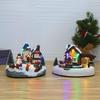 Creative Houses Building Collection Snow House Winter Gifts Craft Battery Operated for Home and Indoor Party Children Kids