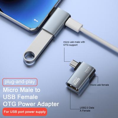 Mikro USB Erkek USB - Konnektör Dişi Adaptör OTG Çalıştır Tak ve Gecikme Yüksek Hız Yok
