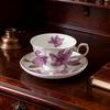 Porcelain Cup and Saucer Set Ceramic Coffee Mug for Tea Milk Juice Novelty Cappuccino