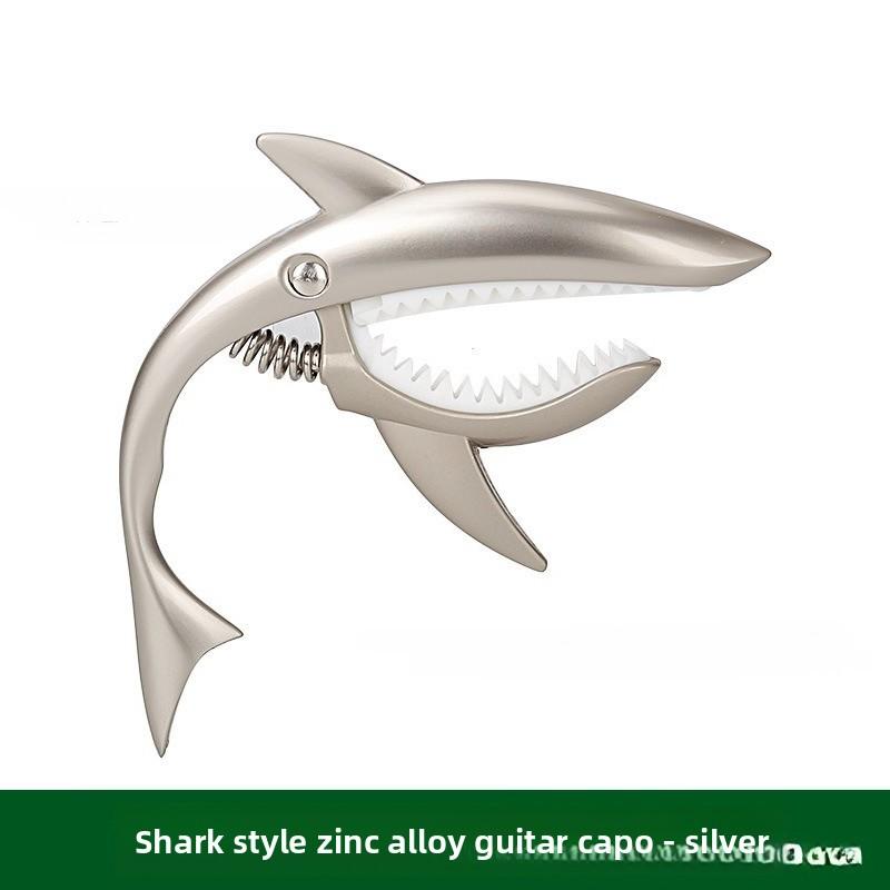 1PC Shark Guitar Capo Zinc Universal Quick Change Clamp for Acoustic Musical Instrument Accessories