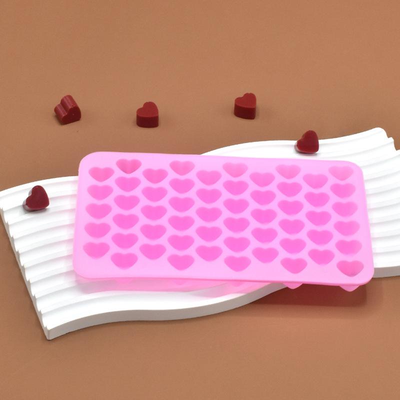 55 Small Heart Shaped Silicone Cake Mold Heart Chocolate Pastry Molds Diy Baking Decoration Kitchen Ice Cube Crystal Epoxy Mould