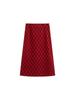 Plus Size Women's Retro Plaid Winter Half Skirt 2025 - Elegant Straight Skirt (NQ1369)
