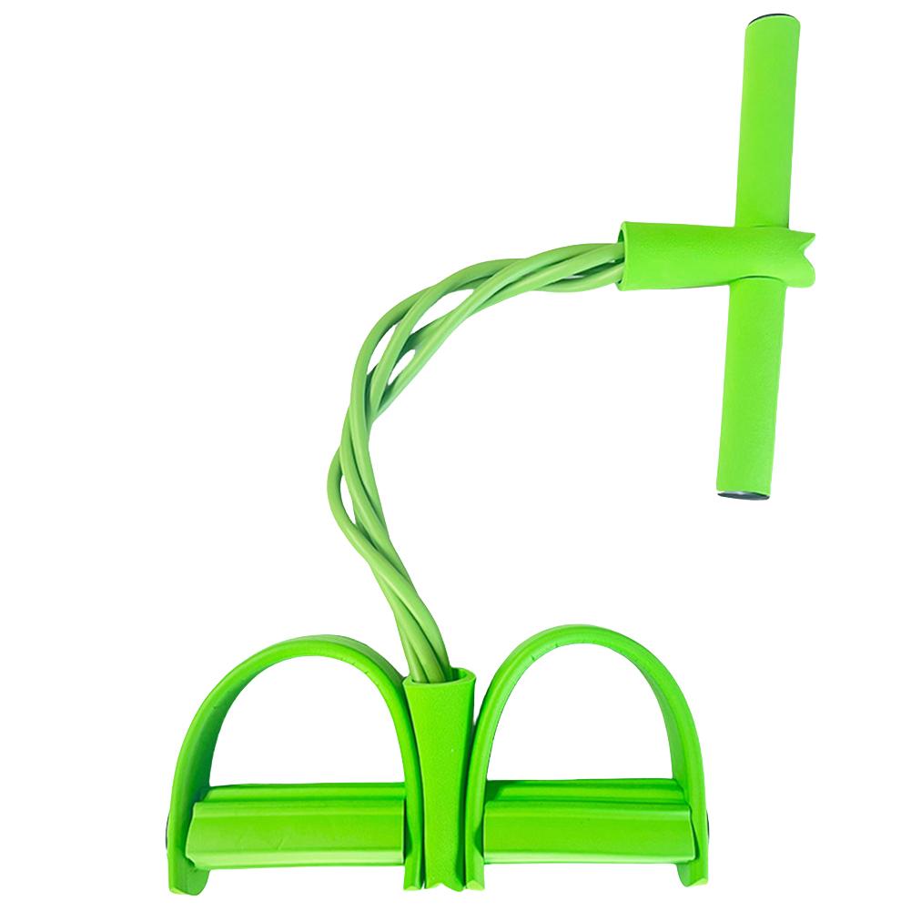 4-Tube Yoga Pedal Puller Fitness Tube Pedal Ankle Puller Elastic Sit Up Pull Rope for Home Fitness Stretching Strength Training
